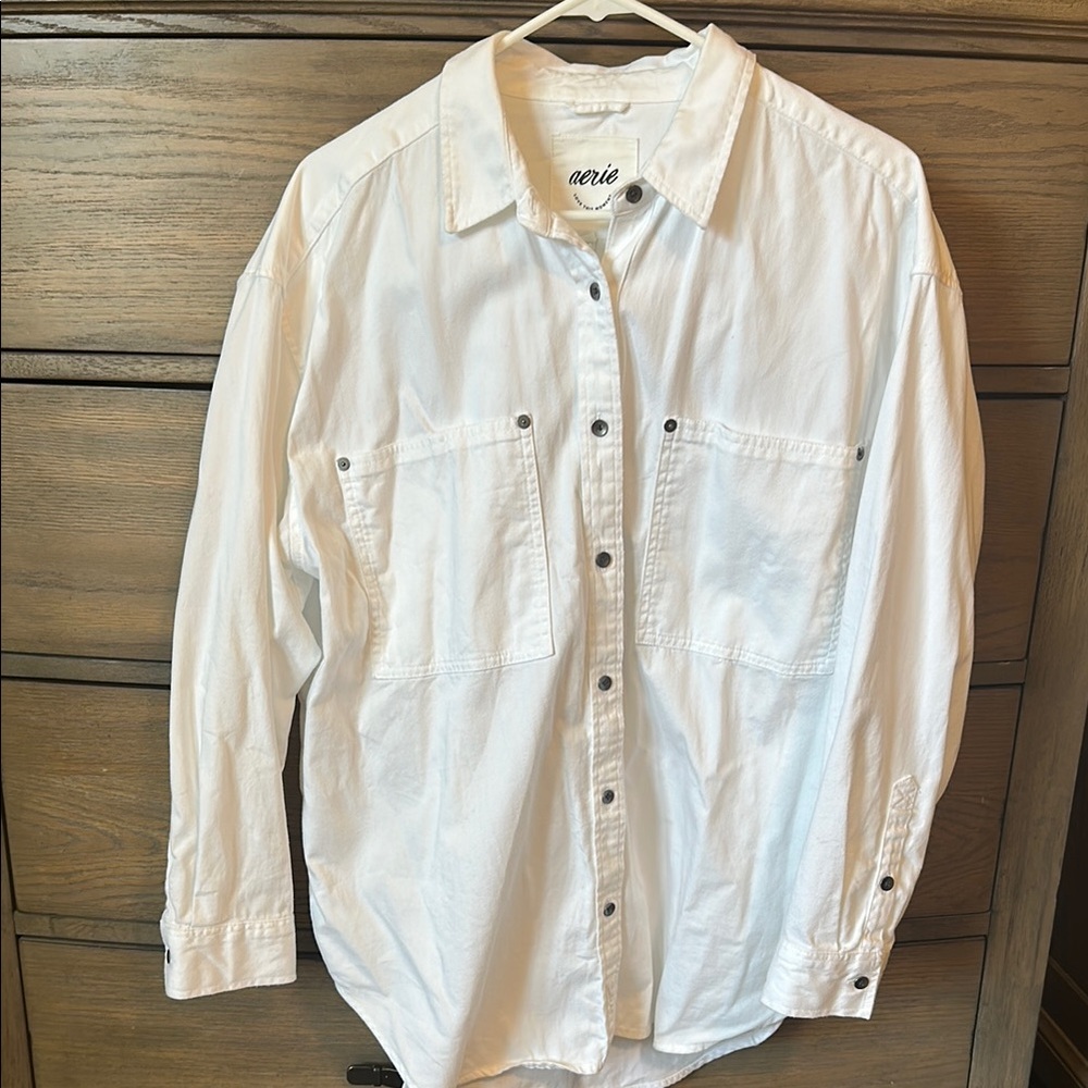 Aerie Classic White Shirt